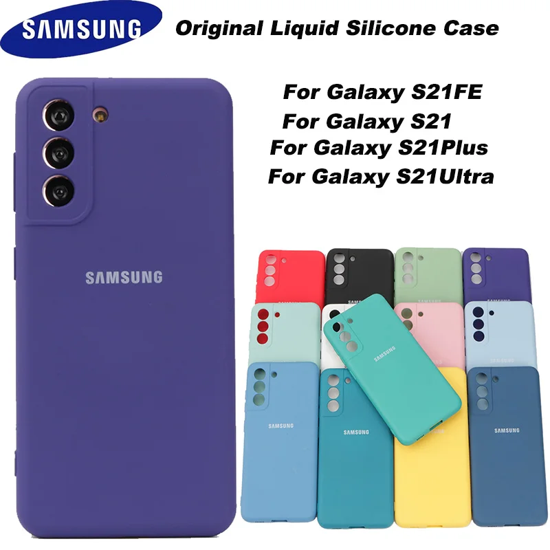 Original Samsung Galaxy S21 FE Soft Silicone Case with Silky Touch Back Protective Case Cover for Galaxy S21 S21 plus S21 Ultra 1