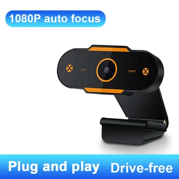 

HD 1080P Webcam Mini Computer PC WebCamera with USB Plug Rotatable Cameras for Live Broadcast Video Calling Conference Work