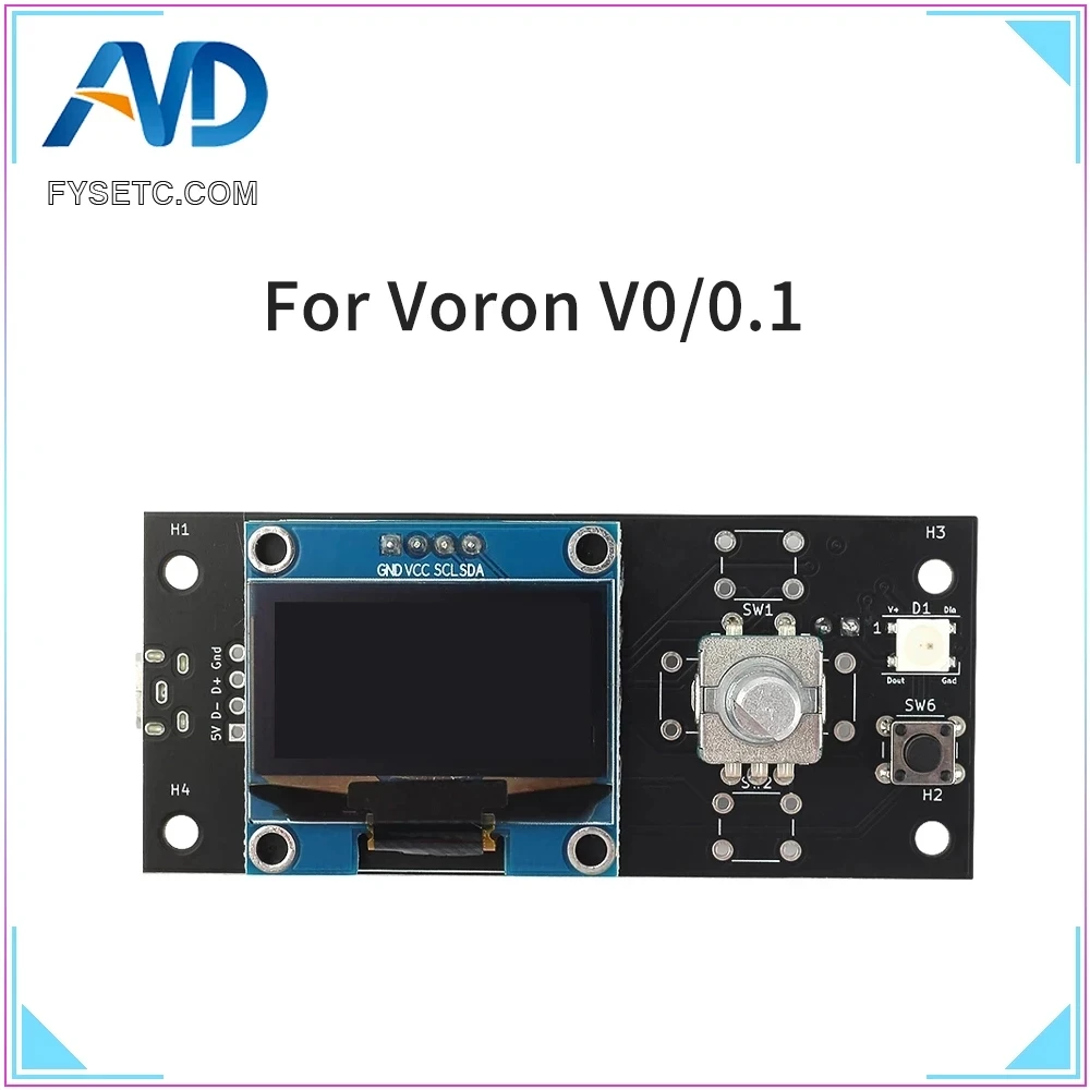 1 3 дюймовый OLED экран FYSETC Voron V0 смарт-дисплей для Raspberry Pi B + V0.1 аксессуары 3D-принтера