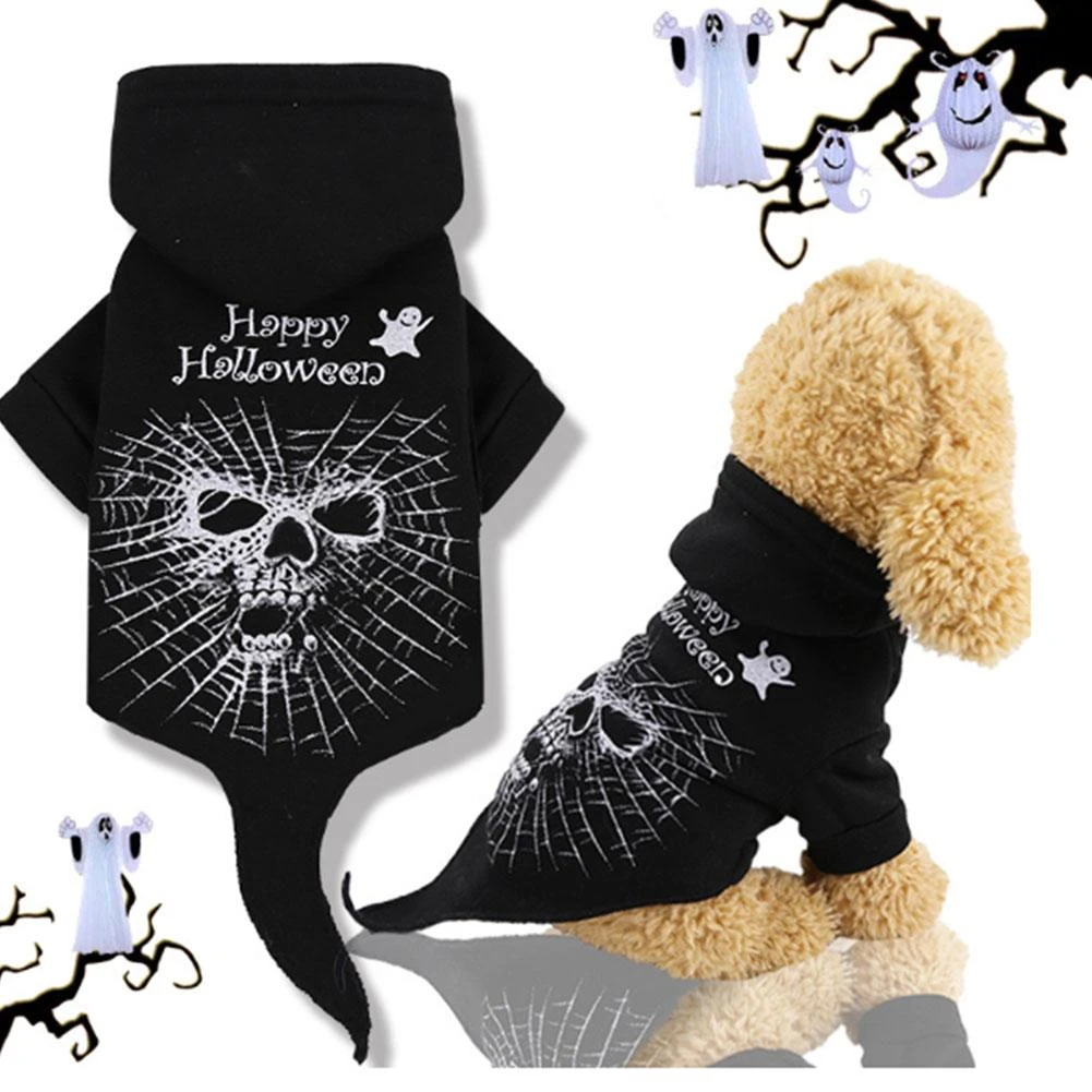 ハロウィンホラー犬服ハロウィンおかしいペットコート装飾かわいい猫衣装 Dog Hoodies Aliexpress