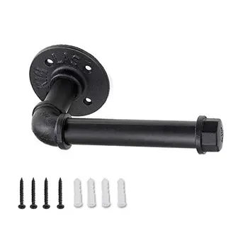 

Simple Vintage Style Wall Mounted Toilet Paper Holder Industrial Design Racks 72XD