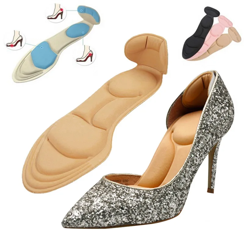 

JODIMITTY 1 Pair Women Insole Pad Breathable Anti-slip Inserts High Heel Insert Pad Foot Heel Protector Shoes Accessories