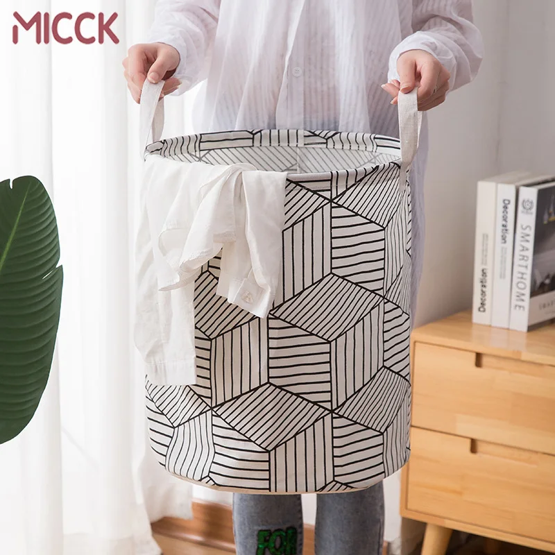 Складная корзина для белья MICCK большая хранения складная грязной ткани держатель