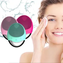 Электрический Очищающий Инструмент для зарядки, силиконовая Очищающая щетка, ультразвуковая щетка для очистки пор, моющая щетка, инструмент для ухода за кожей