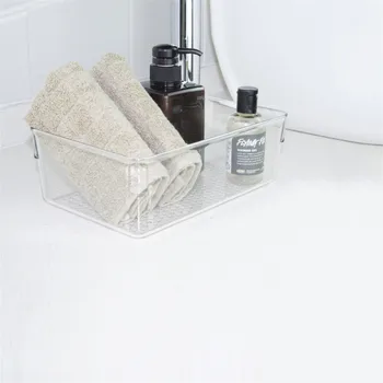 

Large Makeup Organizer Acrylic Cosmetic Organizer Makeup Box Lipstick nail polish holder towel Storage Bathroom Table Organizer