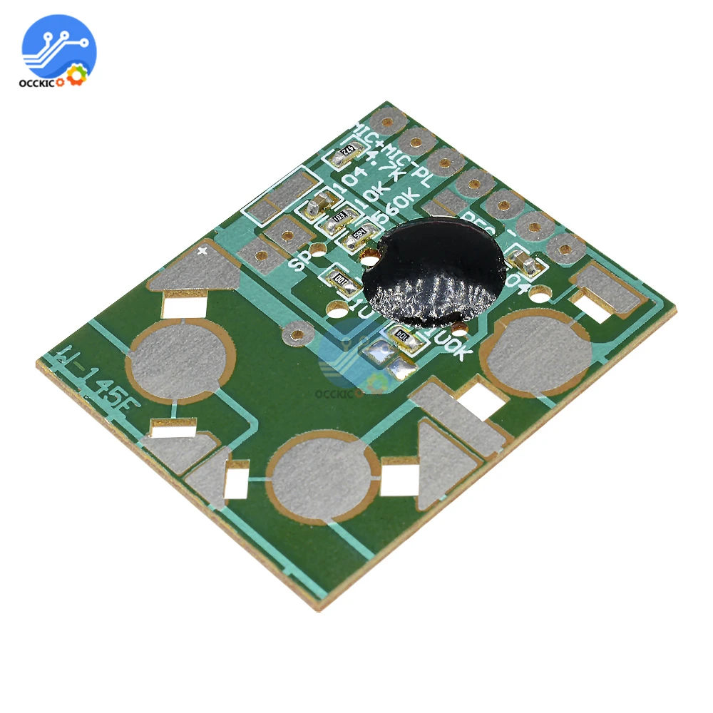 Nowakk ISD1700 Módulo serie de módulos de grabación de voz Clase ISD1760 Módulo de chip de voz con indicador de potencia para AVR PIC Rojo 