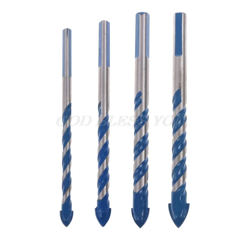 

Multifunctional Glass Drill Bit Twist Spade Triangle Bits For Cement Wall Ceramic Tile Drilling 6/8/10/12mm