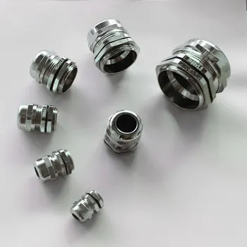 

Waterproof M10*1 Thread Brass Cable Gland Connector IP68 with Locknut for 3-6.5mm Wire