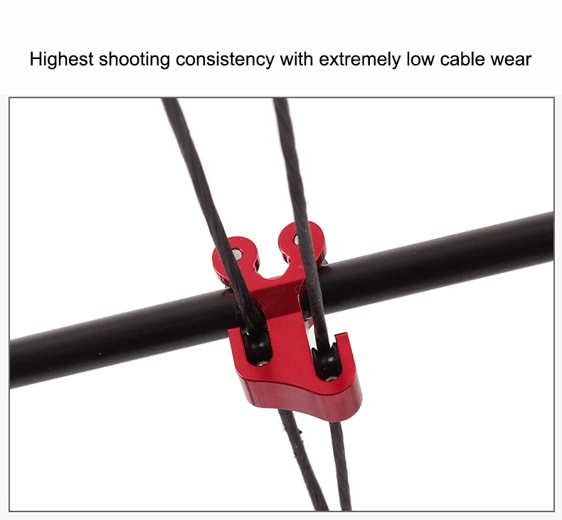 Bogenschießen Kabelrutsche Aluminium Compound Bow Bowstring Separator Splitter 