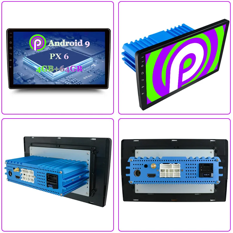 9 pulgadas Android 9,0 PX6 4G + 64G coche navegación gps Radio para Hyundai Elantra 2007-2011 reproductor de DVD para coche de Corea - 5