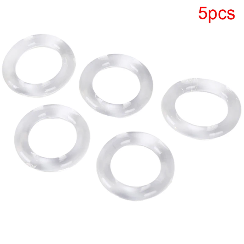 Кольцо Силиконовое эластичное прозрачное для пениса 1/5 шт. классическое кольцо