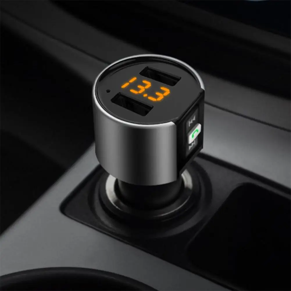 Dragonpad 5 V/3.4A Bluetooth Fm передатчик Aux беспроводной аудиоплеер, автомобильный набор, Handsfree, Fm модулятор Dual USB Автомобильное Зарядное устройство Hands-free