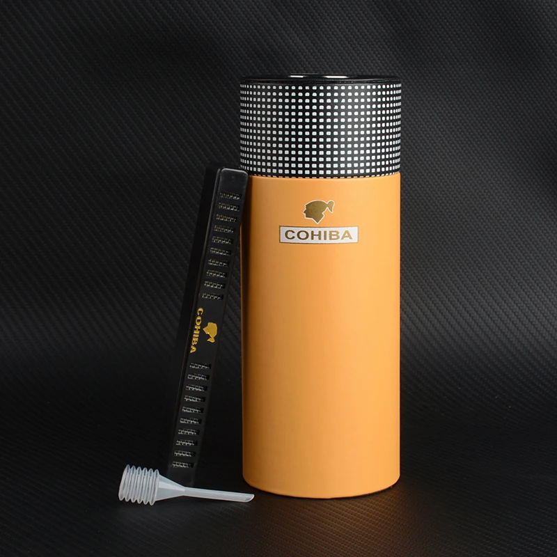 COHIBA 3 цвета кожаный чехол Дерево кедра с подкладкой для сигар мини Дорожная