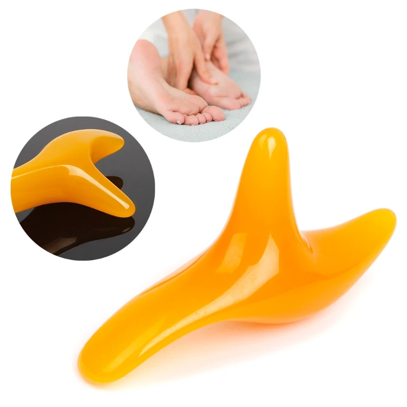 

Triangular Resin Foot Massage Trigger Point Therapy Pedicure Body Massager Tool