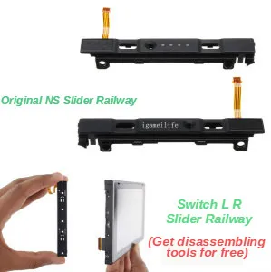 

For NS Joy-con Controller Original Left Right Sliders Railway Buckle Spring Replacement For Nintend Switch Console Free tools