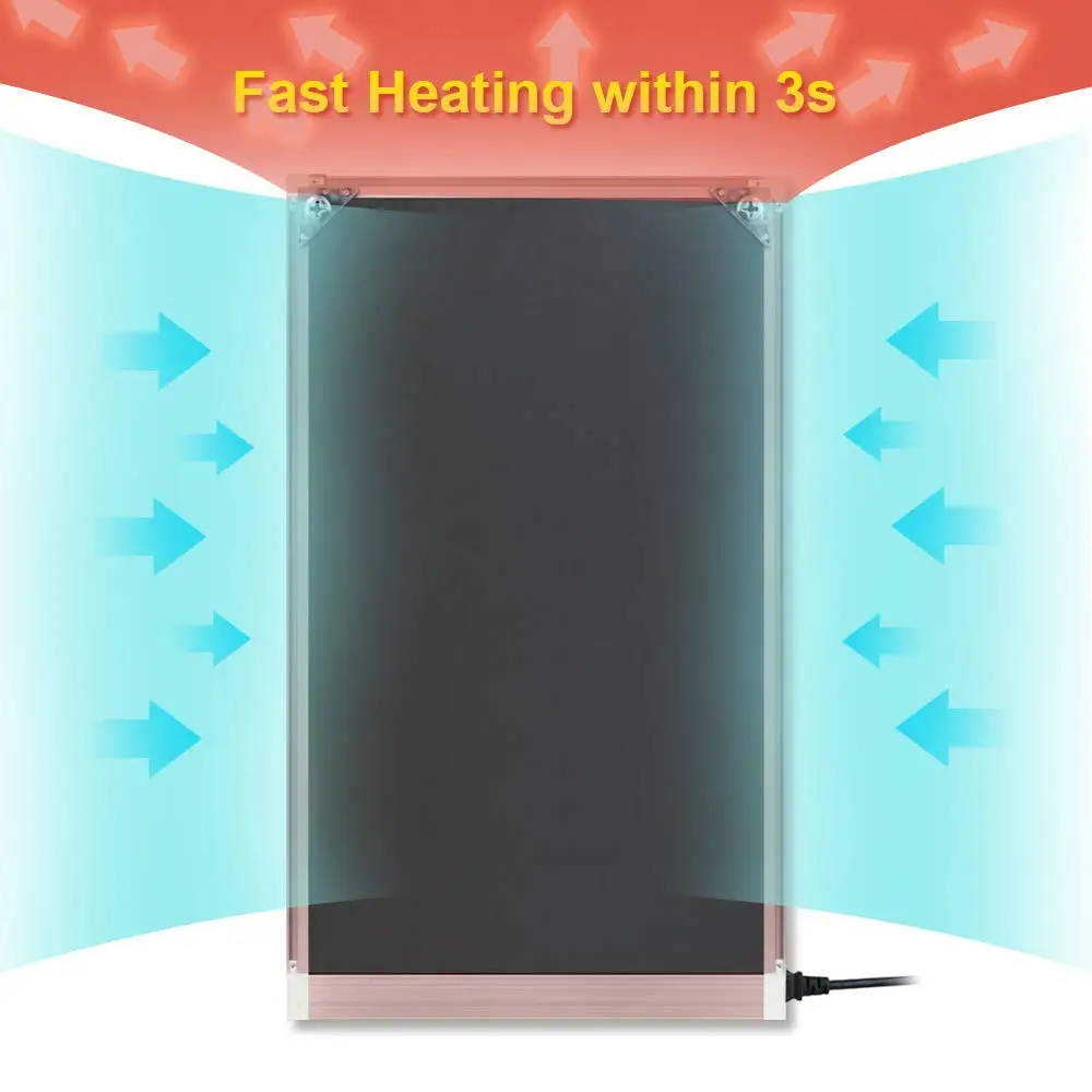 Billige Wand Montiert Elektrische Heizung, Infrarot Heizung, Radiant Wärme Panels für 150 Sq Ft Zimmer, 120 V 500 W Wand Kunst, Energie Effiziente, Inst