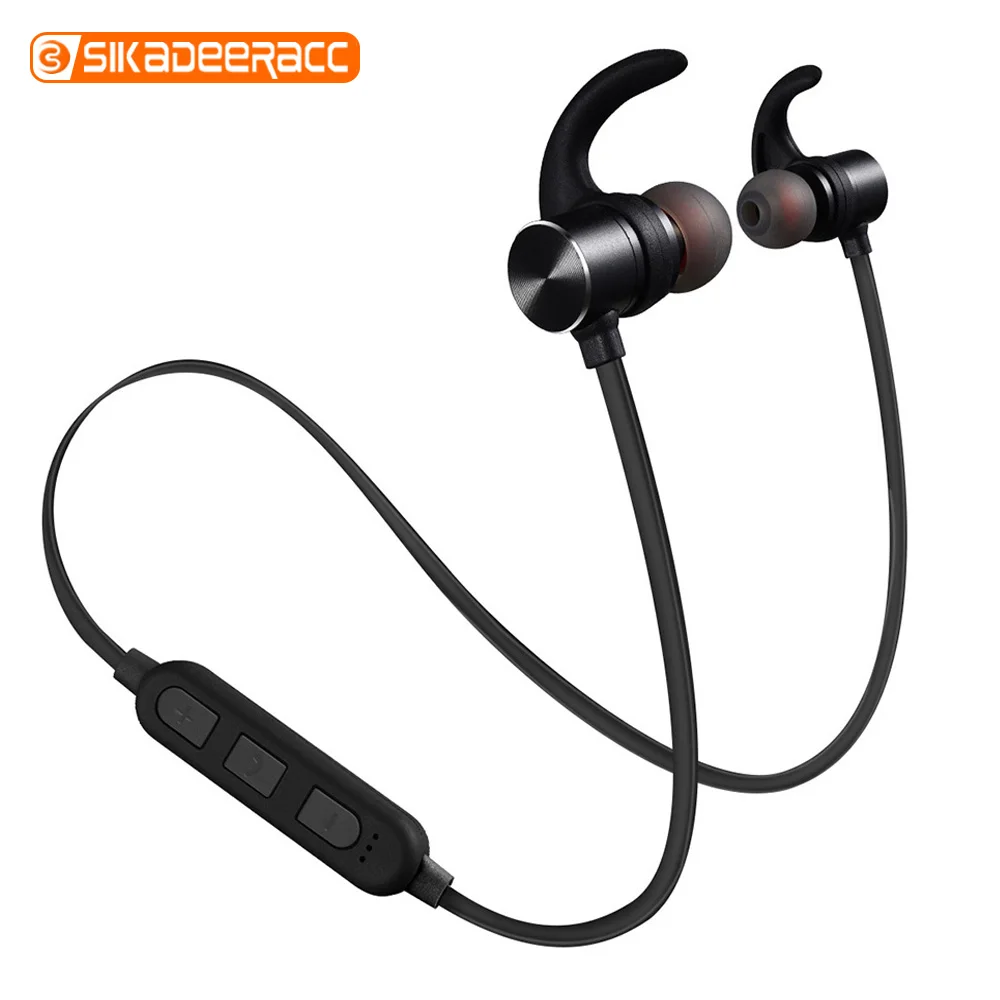 XT5 Wireless Bluetooth Earphone 4.2 TF Card Headset In-ear Magnetic Microphone MP3 Stereo Sound Portable For Xiaomi Note 7 Pro |