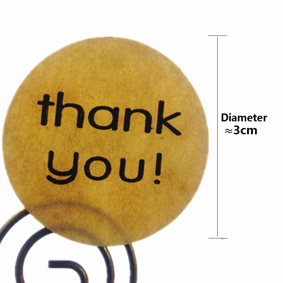 120pcs per pack 120pcs/100pcs/60pcs/pack Multiple Styles Round Tape Thank You Packaging Label Material Supplies Sealing Stickers - Цвет: 120pcs per pack