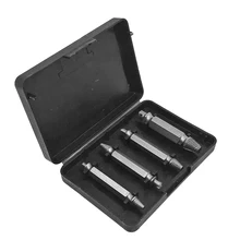 

4x Double Ended Damaged Screw Extractor Breakage Head Extractors Wood Bolts Remover Extract Drill Tool Gadgets ZM56