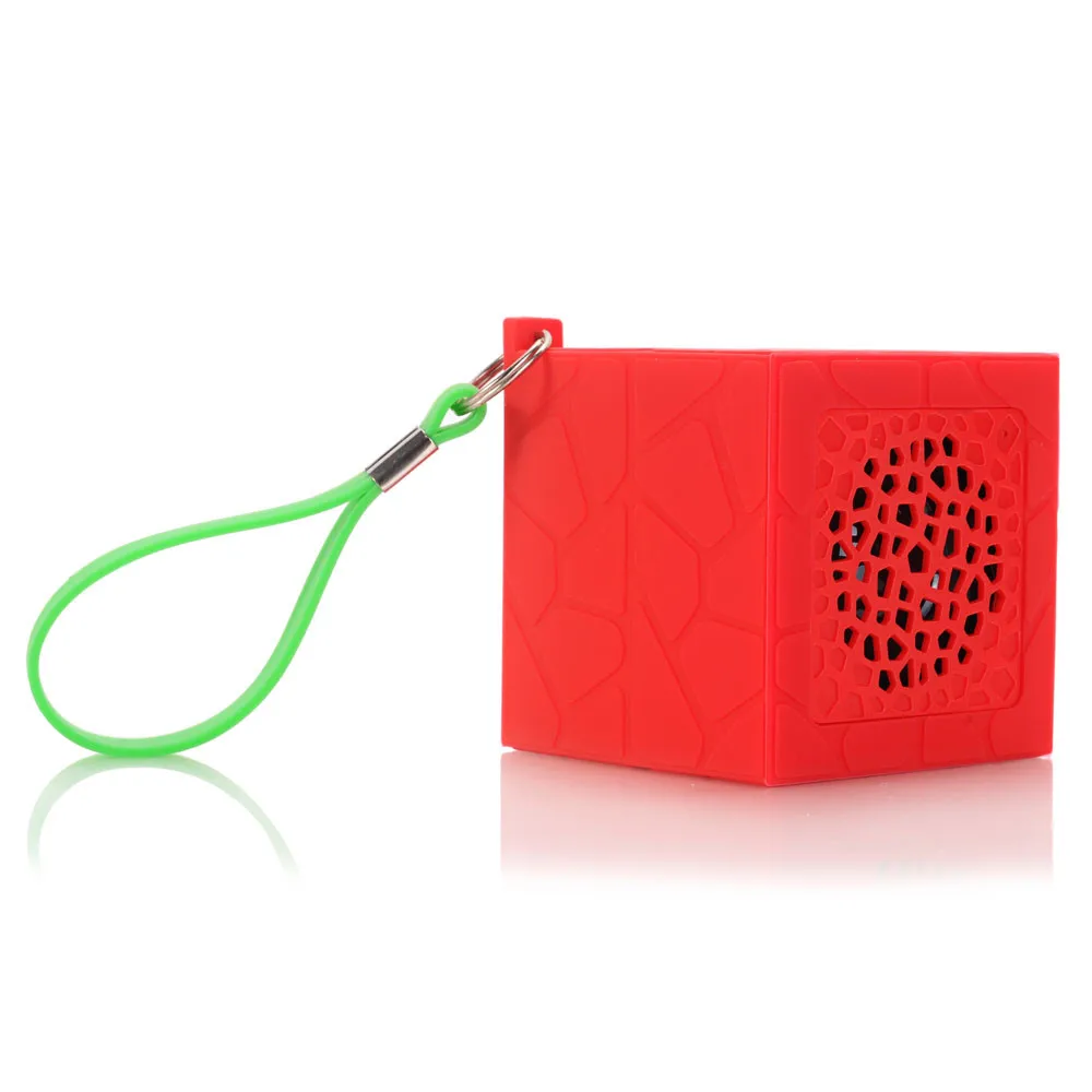 Red HIPERDEAL мини портативный куб стерео Bluetooth динамик Портативный беспроводной Bluetooth динамик для смартфонов планшет - Color: Red
