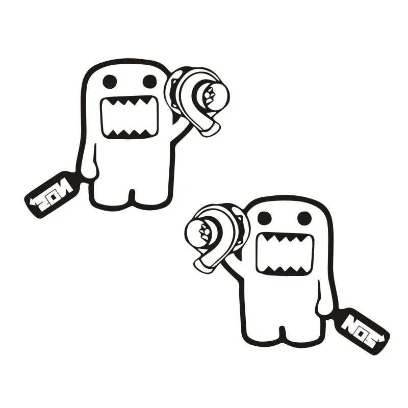 Автомобильная наклейка 2 шт. Домо Кун забавная s и наклейки украшение для