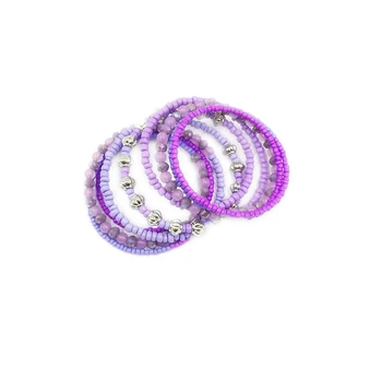 

Bohemian Bracelet for Women Handmade Friendship Girls Hand Weave Boho Bracelet Femle Dropship Unique Color Mixed Beaded Bracele