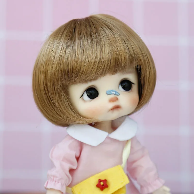 Bjd Wig SD doll wig high temperature fiber BJD ob11 short hair wig 1/8 doll wig headgear toy wigs doll wigs doll accessories