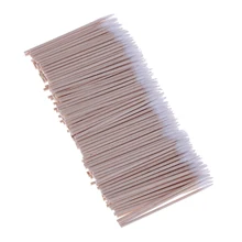 300 шт./упак. макияж губки аппликатора медицинские мазки деревянной ручкой ватный тампон уха жидкость для чистки ювелирных изделий палочки бутоны наконечник привитые ресницы