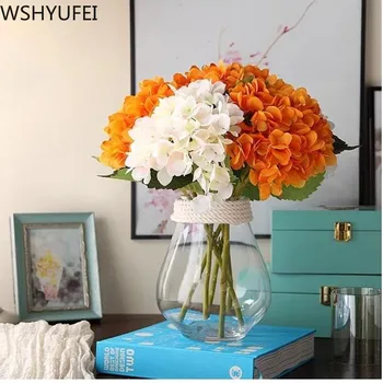 

New style Transparent glass vase Living room flower arrangement Office desktop high-grade decoration Studio decoration WSHYUFEI