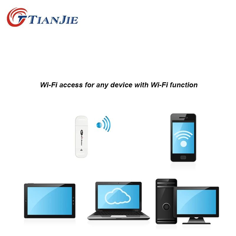 TIANJIE 4G модем USB ключ мобильный 150 Мбит/с сетевой адаптер Cat 3 широкополосный