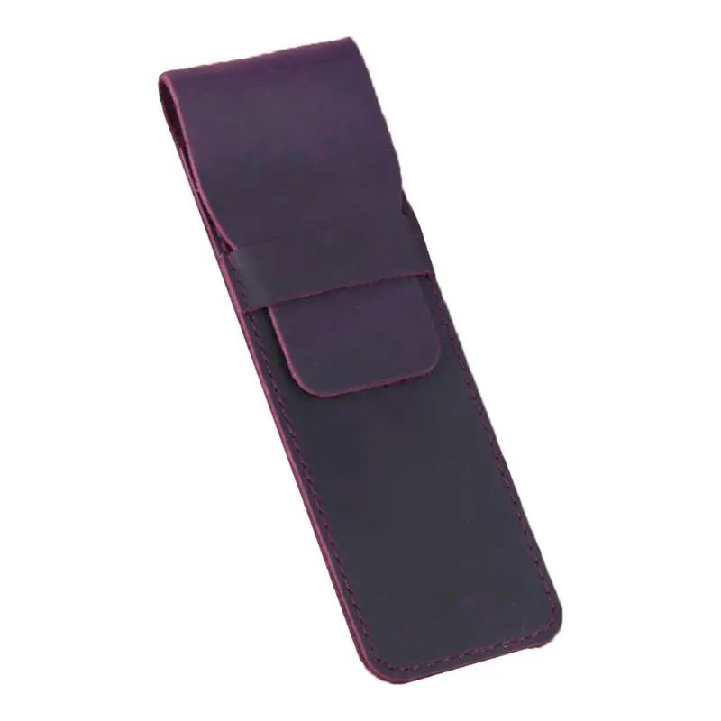 

Retro Leather Pencil Fountain Pen Bag Pouch Storage Protective Sleeve Cover Gift 53CC