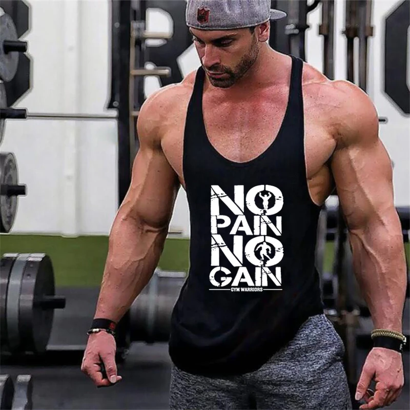 Nuevas llegadas de culturismo stringer tanque de algodón Hombre gimnasio camiseta sin mangas Hombre Fitness chaleco camiseta ropa deportiva entrenamiento tanktop