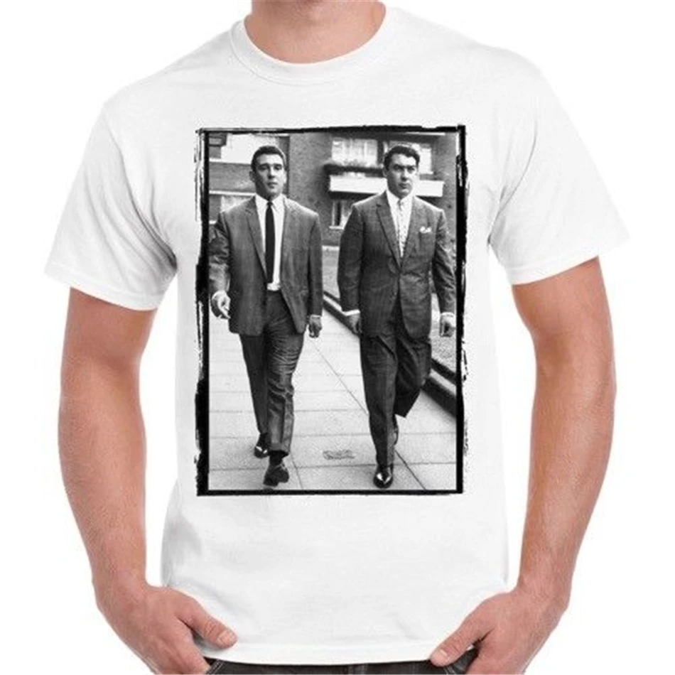 The Kray Twins Brothers East London Gangster Prison Vintage Retro T Shirt 445 Printed Tee |
