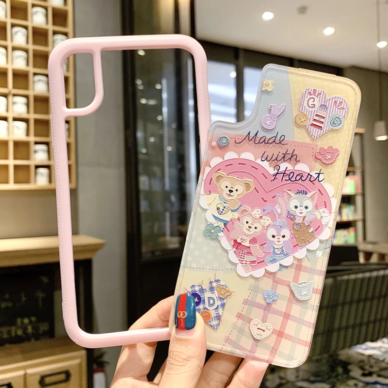 Для iPhone XS Max Duffy 2в1 чехол на заднюю панель с рисунком love для iPhone X XR 7 8 6s Plus волнистый противоударный чехол 6s 8plus+ длинный ремешок