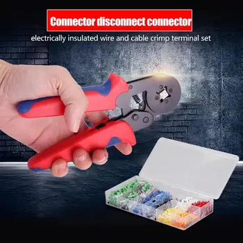 

1200pcs/set Fully Insulated Connector Crimp Cable Ferrules Terminals+Wire Pliers Quick Connector Disconnect Connector Ferrules
