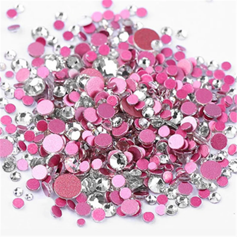 rhinestones-silver-pink-gold-diamond-flat-back-AB-mix-size-crystal-3D-manicure-nail-rhinestones.jpg_640x640_副本