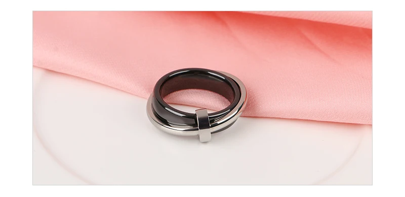 Специальные дизайнерские керамические кольца для женщин элегантные ювелирные изделия здоровый материал наивысшего качества Подарок на годовщину Прямая