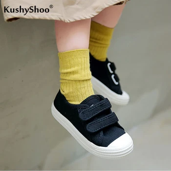 

KushyShoo Kids Shoes Children Canvas Shoes Lovely Candy Color Soft Bottom Casual Kids Sneakers Toddler Boy Shoes Tenis Infantil