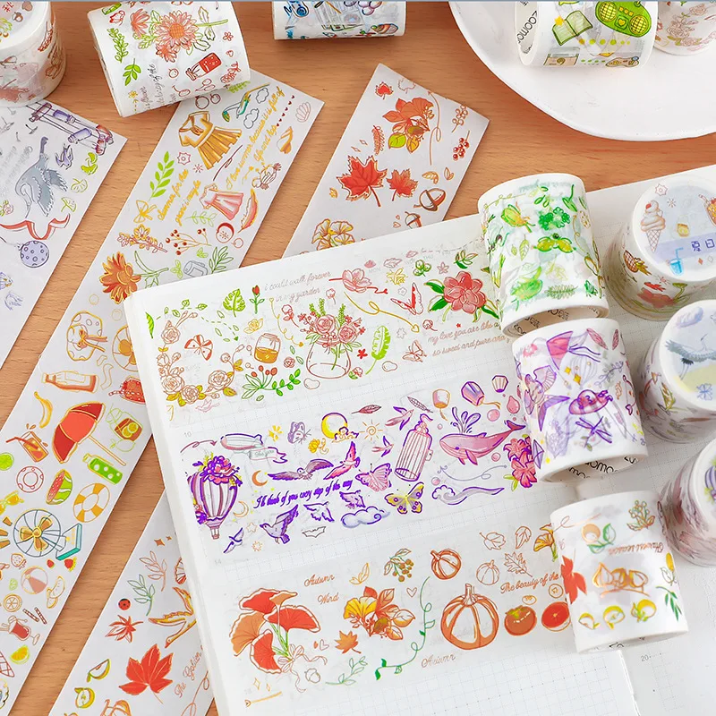 

1pcs/1lot Decorative Adhesive Tapes Pastoral friendship Scrapbooking DIY Paper Japanese Stickers 3m