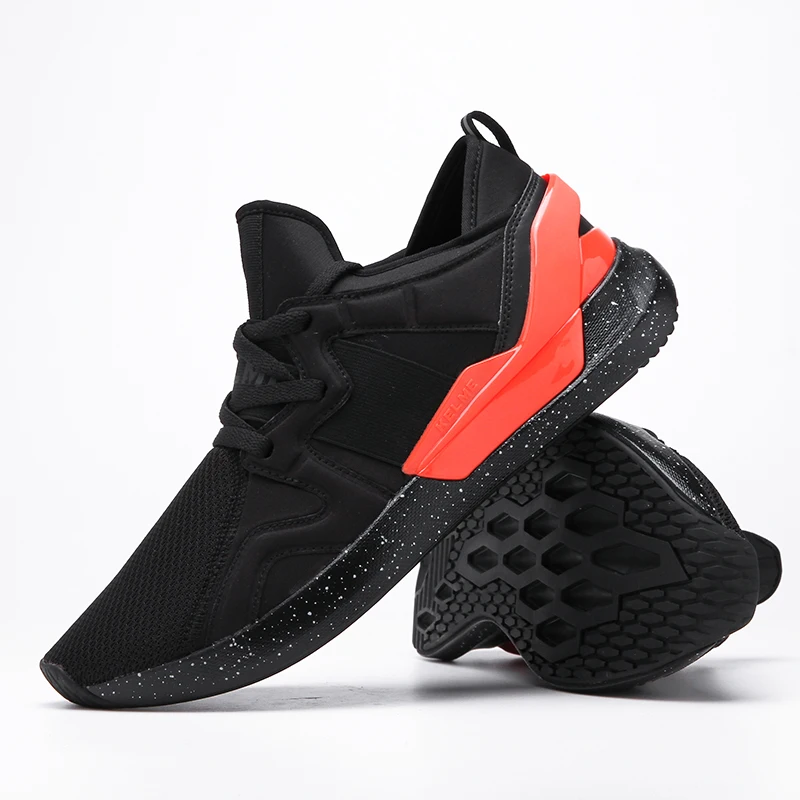 Мужские кроссовки KELME черные спортивные для бега повседневные дышащие