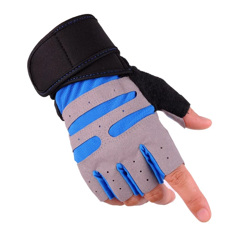 Gym Gloves Half Finger Fitness Weight Lifting Gloves Body Building Training Sports Exercise Sport Workout Glove for Men Women
