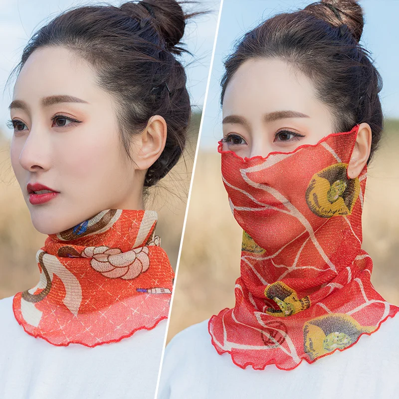 

Summer sun protection neck veil neck scarf Outdoor riding sun protection neck scarf