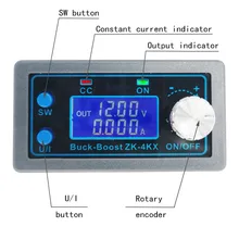 Buck — Boost CC convertisseur, module d'alimentation réglable en laboratoire, cc 0,5 30 V, 4 A, 5 V, 6 V, 12 V, 24V