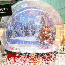 Гигантский надувной Рождественский Снежный шар, фотостенд, Прокат