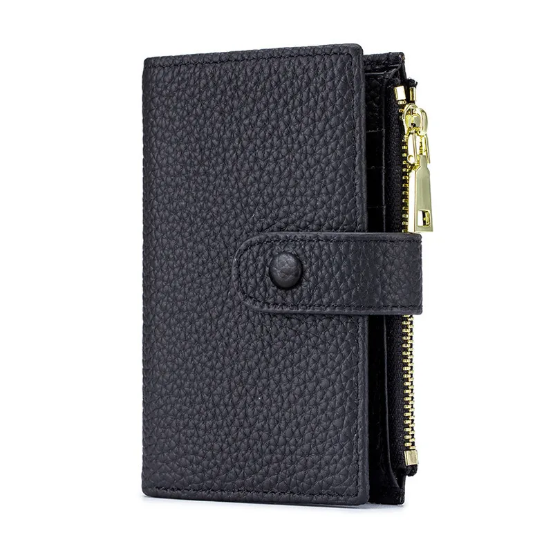 

Woman Mini Wallet Slim Small Purse Cow Leather Female Purse Small Hasp Zipper Card Holder Zipper Keychain Brand Women Wallet