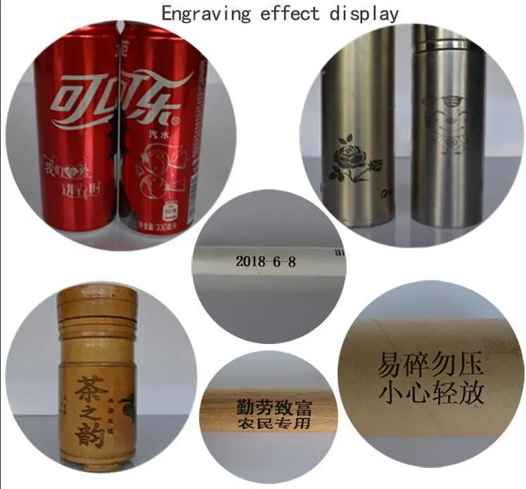Win8 VEVOR Cylindrical CNC 15000mW CNC Router Machine 100x200 mm Mini Laser Engraver GRBL Control USB Port On Cans Stainless Steel Cola Bottles for Win7 Win10 WinXP