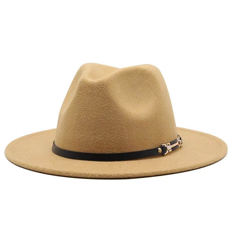 Fedora hats men's hats ladies felt jazz top belt accessories Panama shallow fedora hats шляпаженская best fedora hats