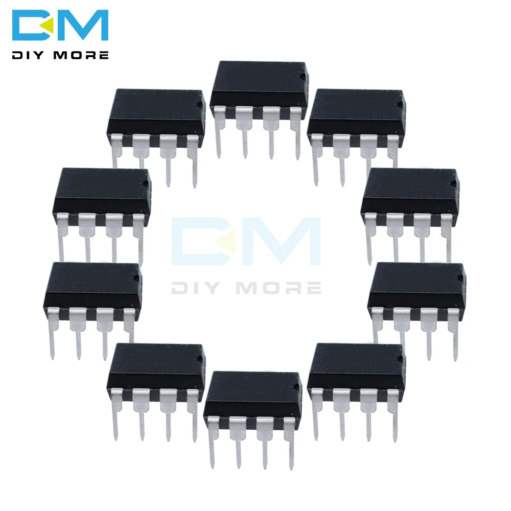 Diymore 10 Pçs/lote NE555 NE 555 NE555P DIP DIP-8 8 ÚNICO BIPOLAR TIMERS IC CHIP