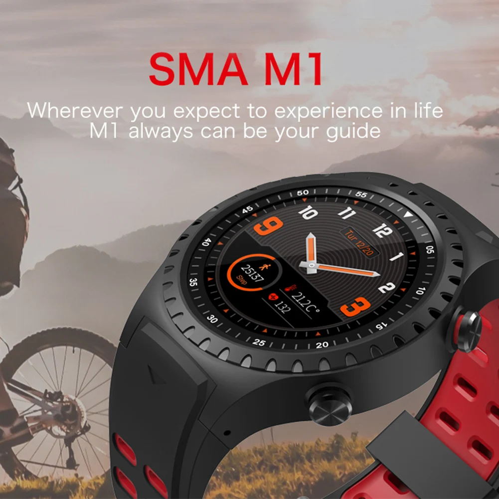  M1 Bluetooth Smart Uhr Fitness Barometer Herz Rate Monitor Professionelle Wasserdichte Uhr GPS Trac
