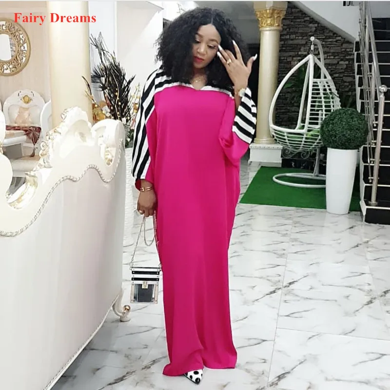 

African Maxi Dresses Women Spring Summer Autumn Ladies Blue Red Black Long Dress Plus Size Loose African Clothing Fairy Dreams